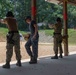 U.S. Sailors attend an M9 pistol qualification course