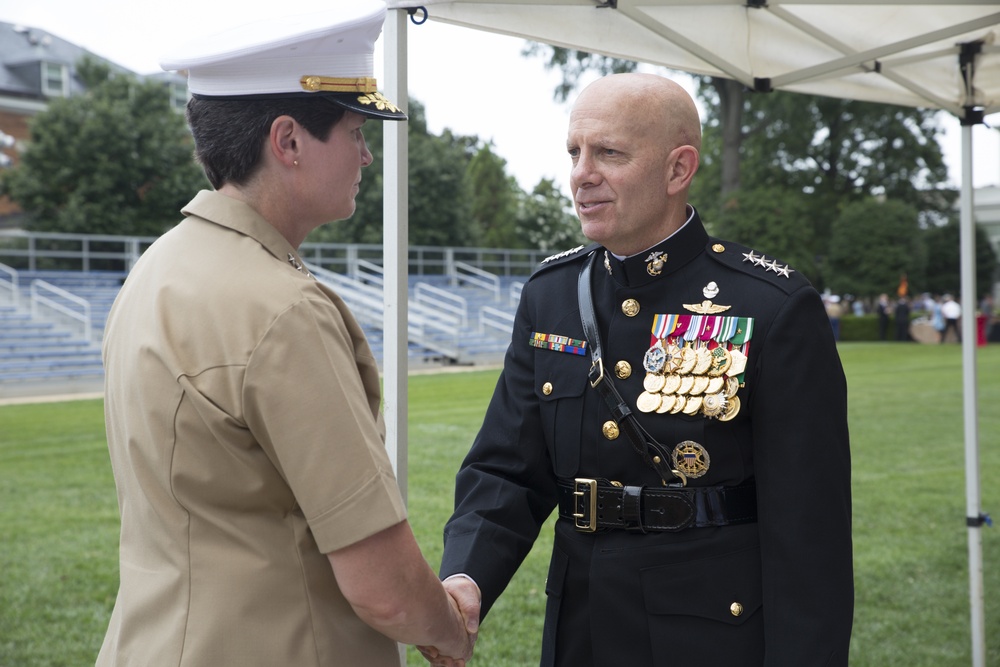 Commandant of the Marine Corps Gen. Berger's Change of Command Ceremony Receiving Line