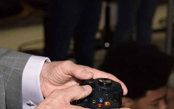 Assistant secretary of education views Lackland ISD's PurpleUp! Parade