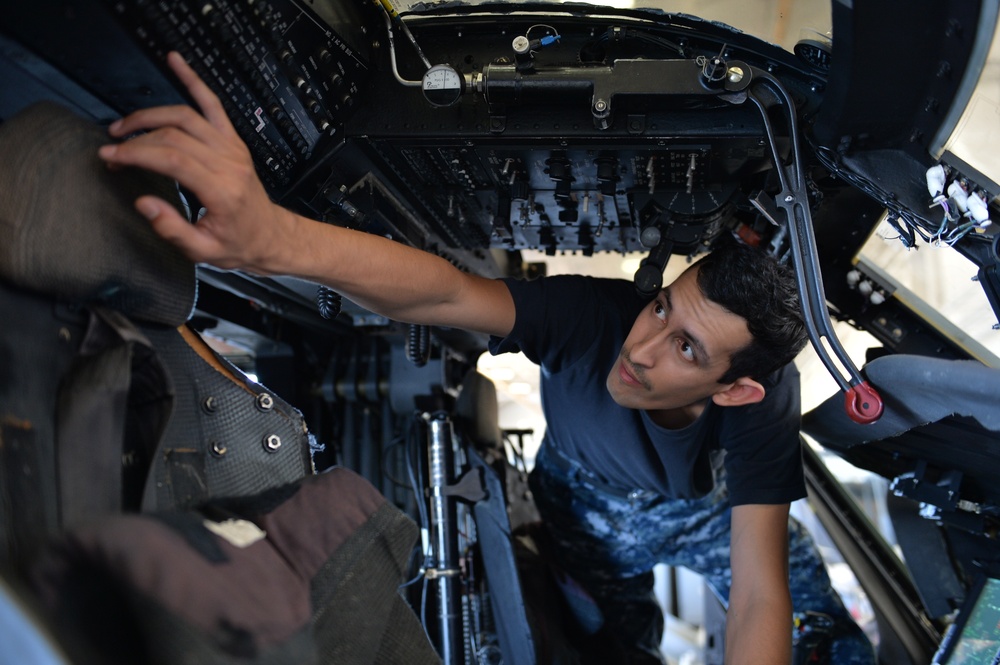 Inspecting Cockpit Systems on MH-60S Sea Hawk