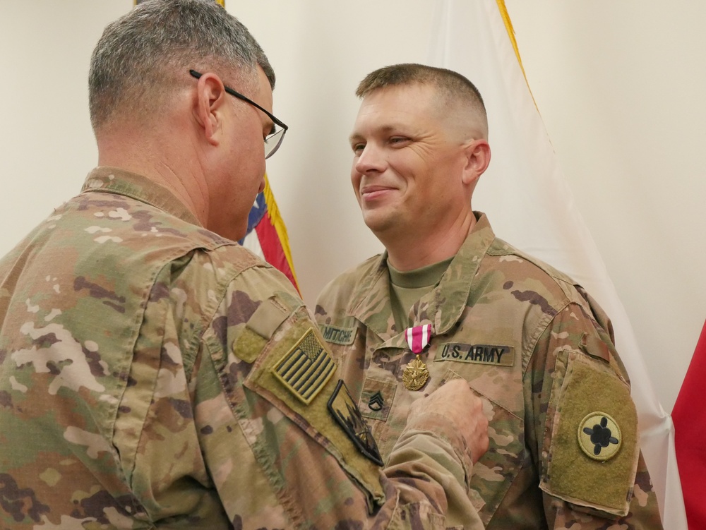 Mitchke Presented Meritorious  Service Medal