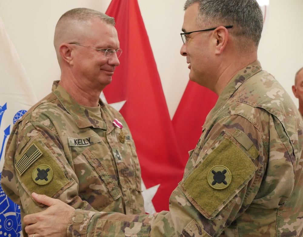 Kelly Presented Meritorious  Service Medal