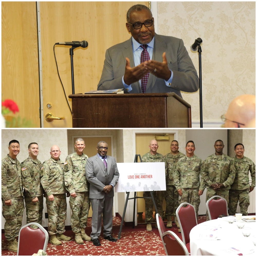 Chaplain for professional athletics gives message of love during NTC’s National Prayer Breakfast