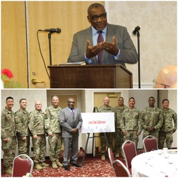 Chaplain for professional athletics gives message of love during NTC’s National Prayer Breakfast