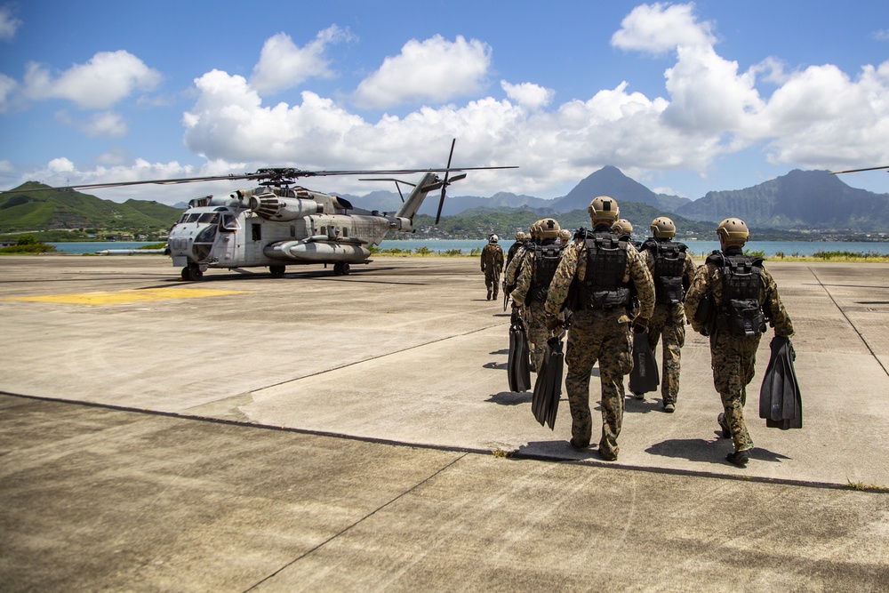 HMH-463 pairs with 2nd Recon Battalion for helocast exercise