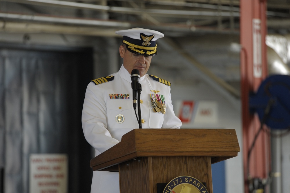 U.S. Coast Guard change-of-command ceremony