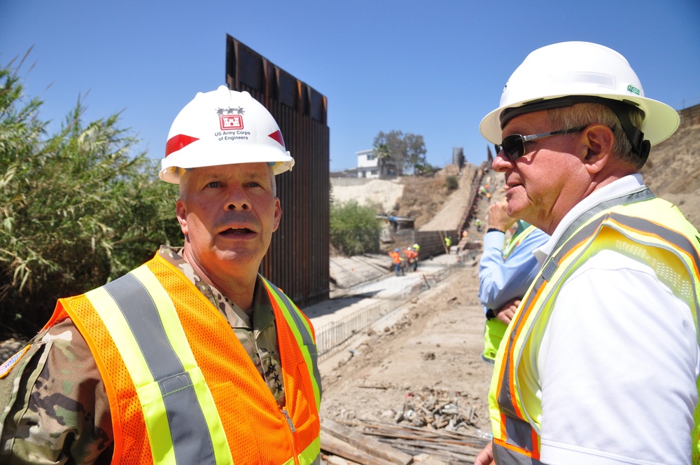 USACE Chief Visits San Diego Border Sector Construction