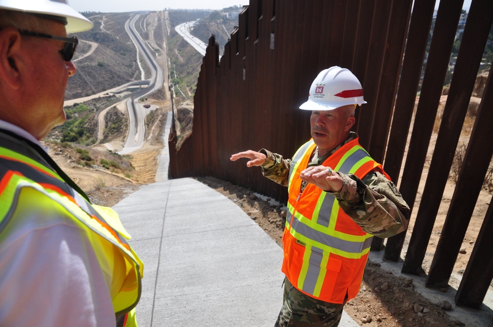 USACE Chief Visits San Diego Border Sector Construction