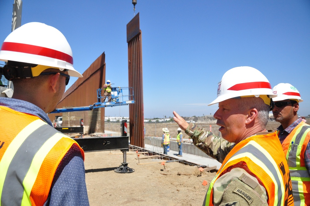 USACE Chief Visits San Diego Border Sector Construction