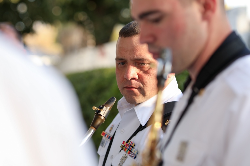 440th Army Band plays 4th of July Celebration at the home of U.S. Ambassador to Botswana