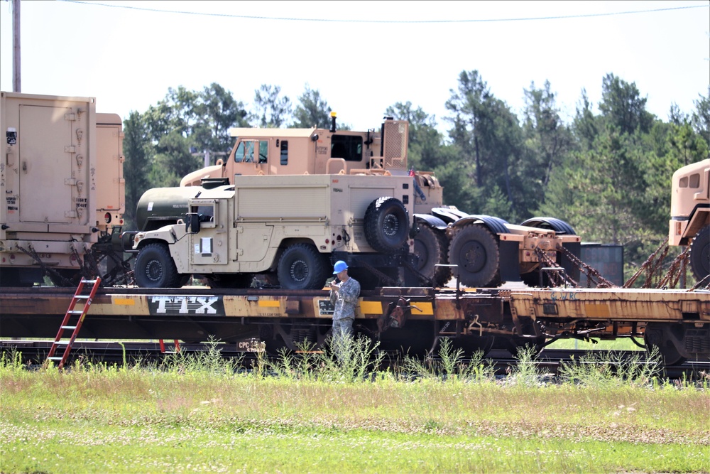 Rail movement operations at Fort McCoy