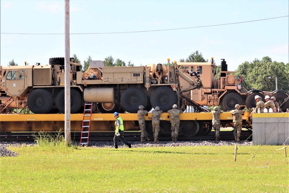 Rail movement operations at Fort McCoy