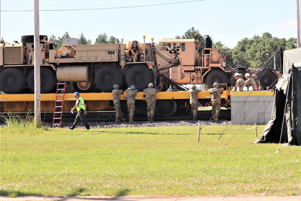 Rail movement operations at Fort McCoy