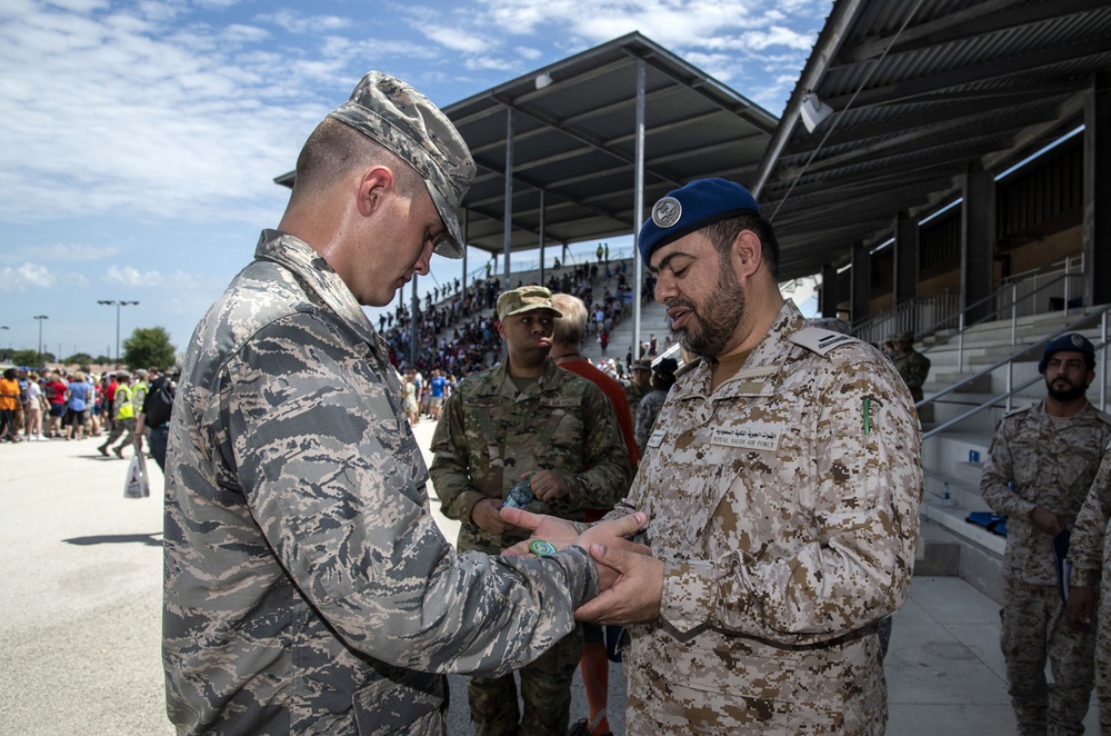 Kingdom of Saudi Arabia Chief Master Sgt. Mohammed Saud Alosaimi visits BMT