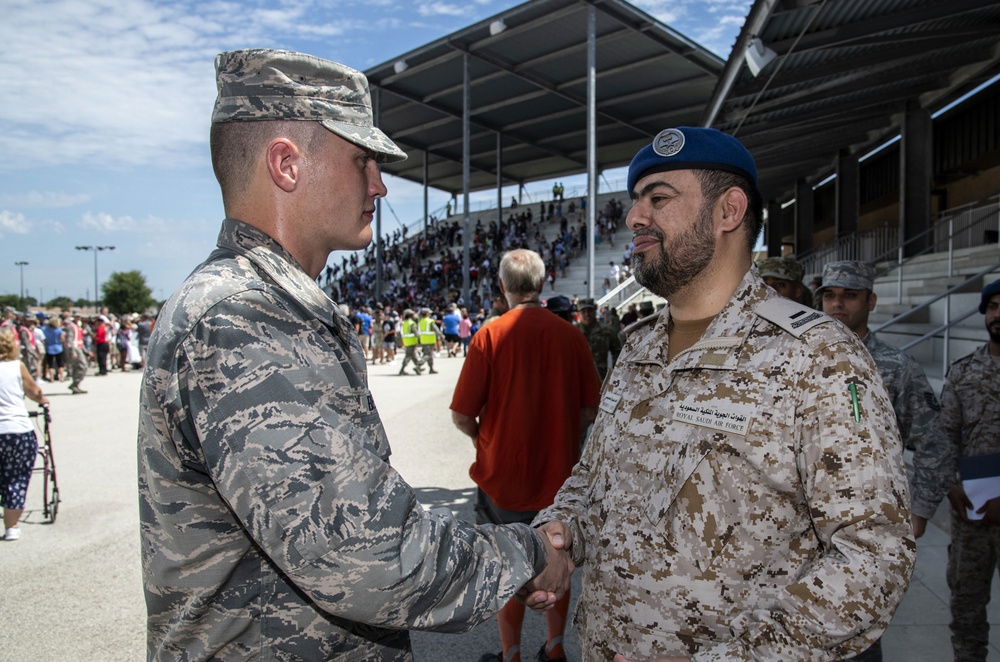 Kingdom of Saudi Arabia Chief Master Sgt. Mohammed Saud Alosaimi visits BMT