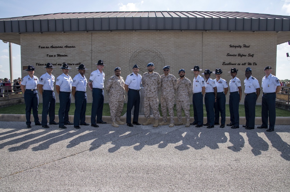 Kingdom of Saudi Arabia Chief Master Sgt. Mohammed Saud Alosaimi visits BMT