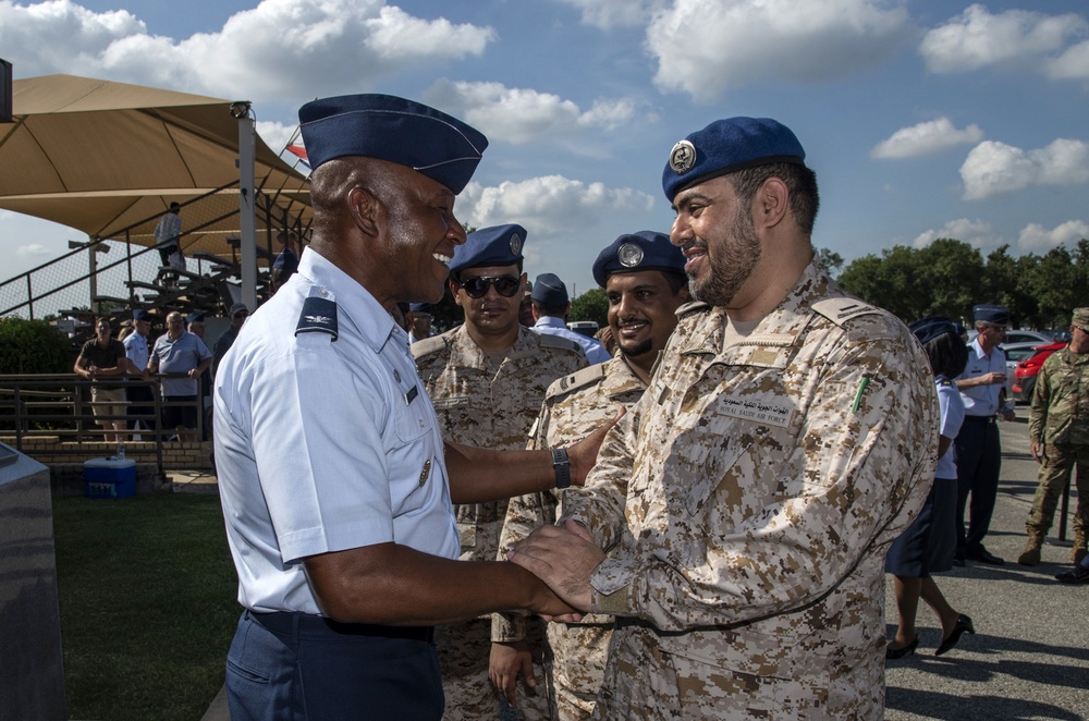 Kingdom of Saudi Arabia Chief Master Sgt. Mohammed Saud Alosaimi visits BMT