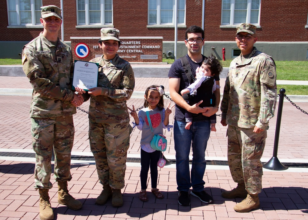 1st Theater Sustainment Command Promotion Ceremony