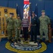 Margaret Womble, the ship's sponsor, visits the aircraft carrier USS John C. Stennis (CVN 74)