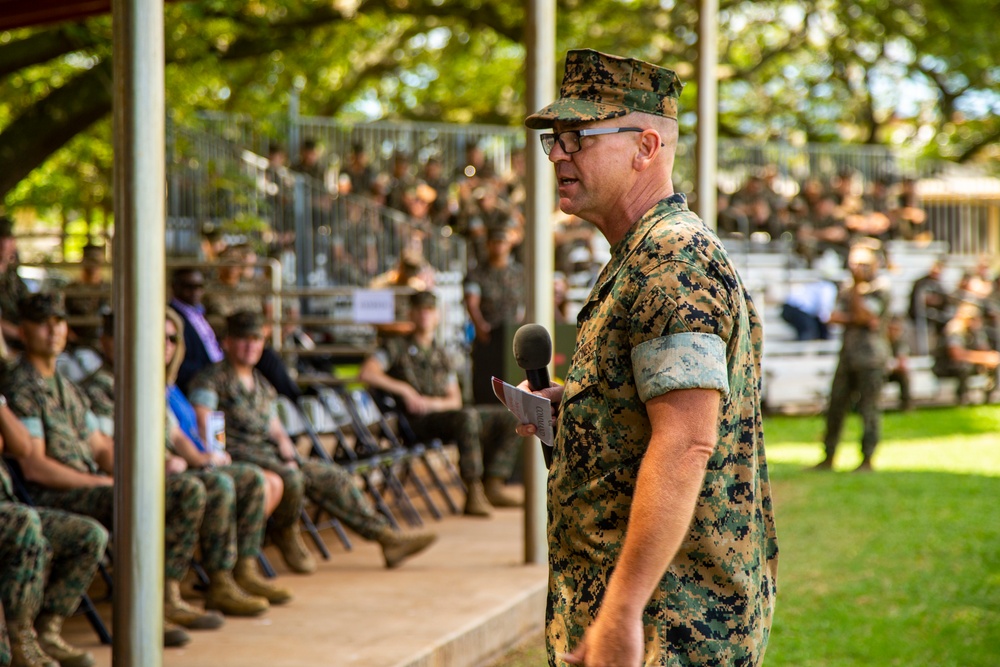 1st Battalion, 3rd Marine Regiment Change of Command Ceremony