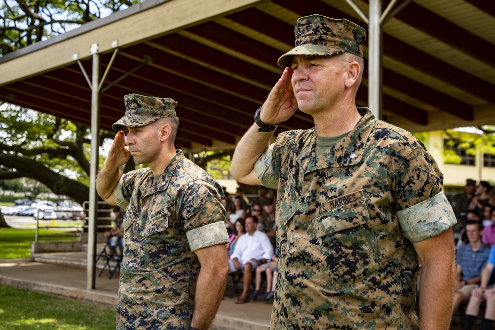 1st Battalion, 3rd Marine Regiment Change of Command Ceremony