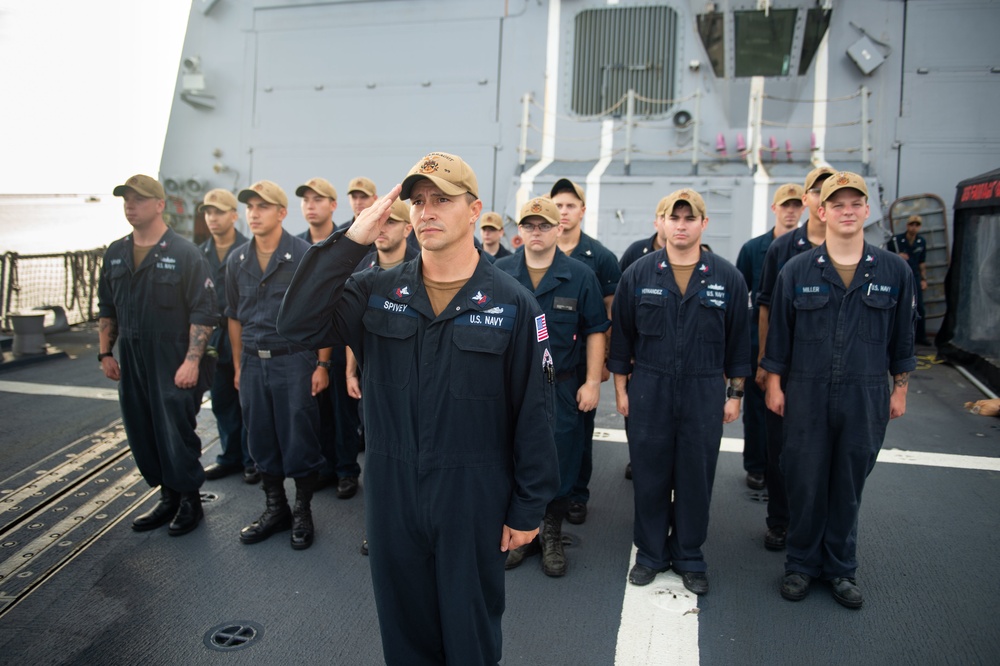 USS Farragut departs Mayport, Florida