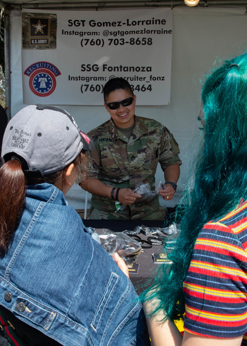 U.S. Army Recruiter at San Diego Pride Festival