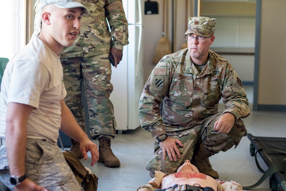 Air National Guard trains in combat medical care