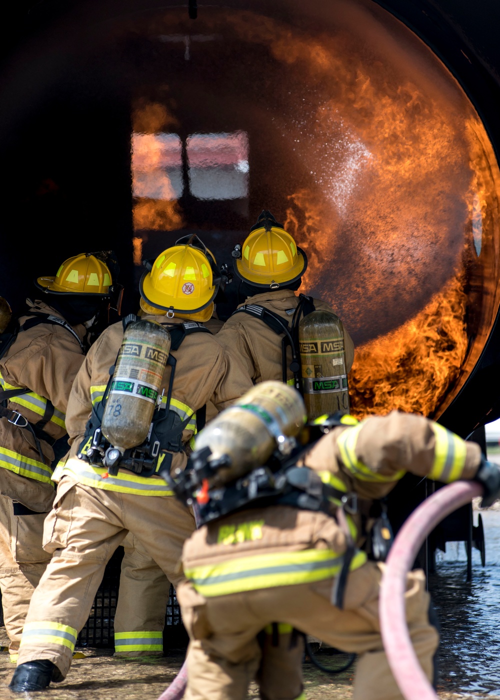 Air National Guard firefighters train at PATRIOT North 19