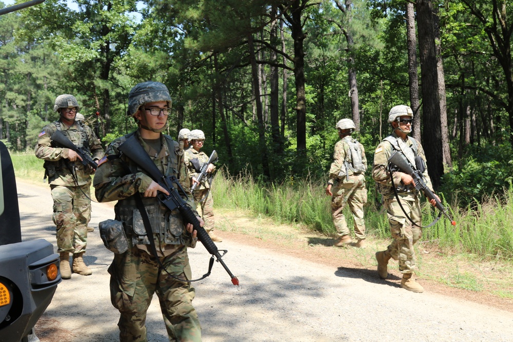 87th Troop Command Rehearsing Tactical Formations