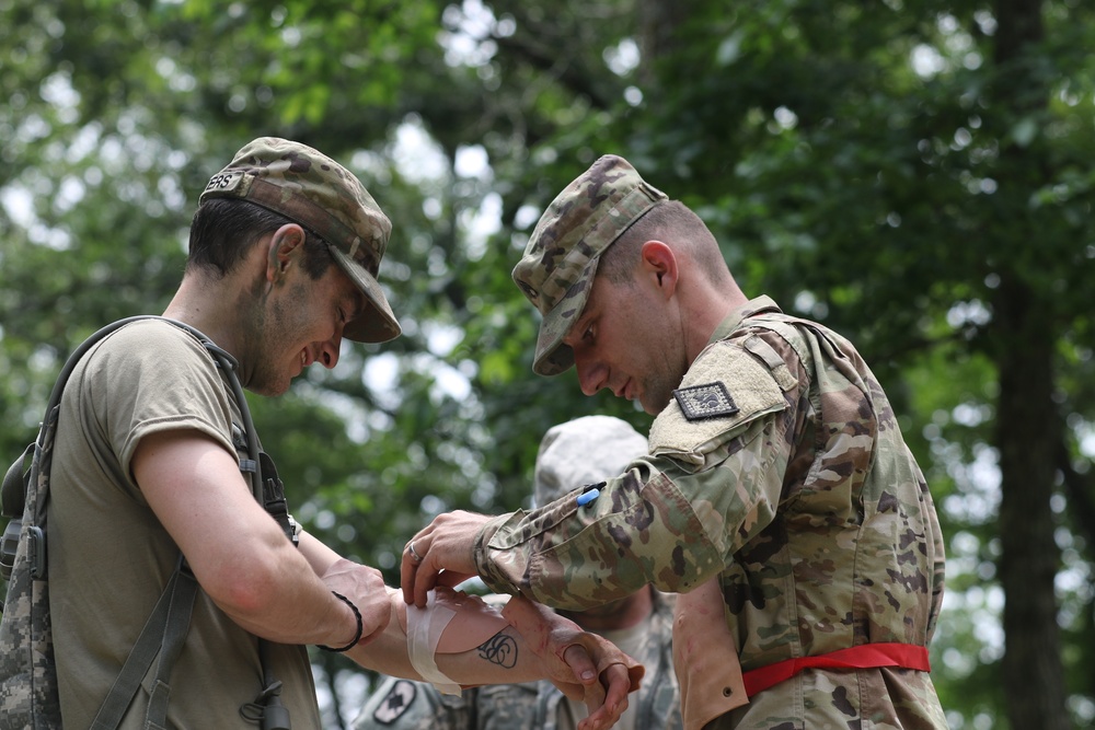 871st Troop Command Conducting Medical STX Lane