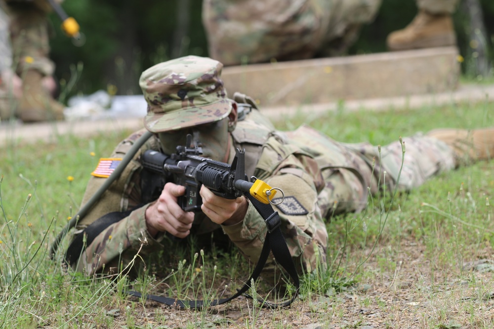 871st Troop Command Soldier Pulls Security