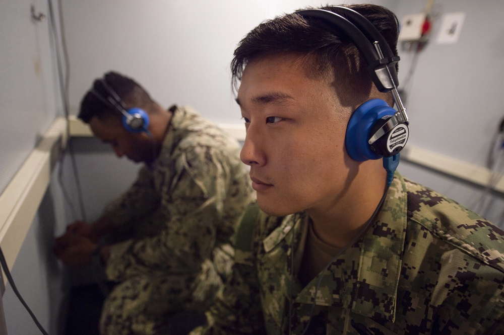 Hospital Corpsman Test Equipment at Naval Branch Health Clinic