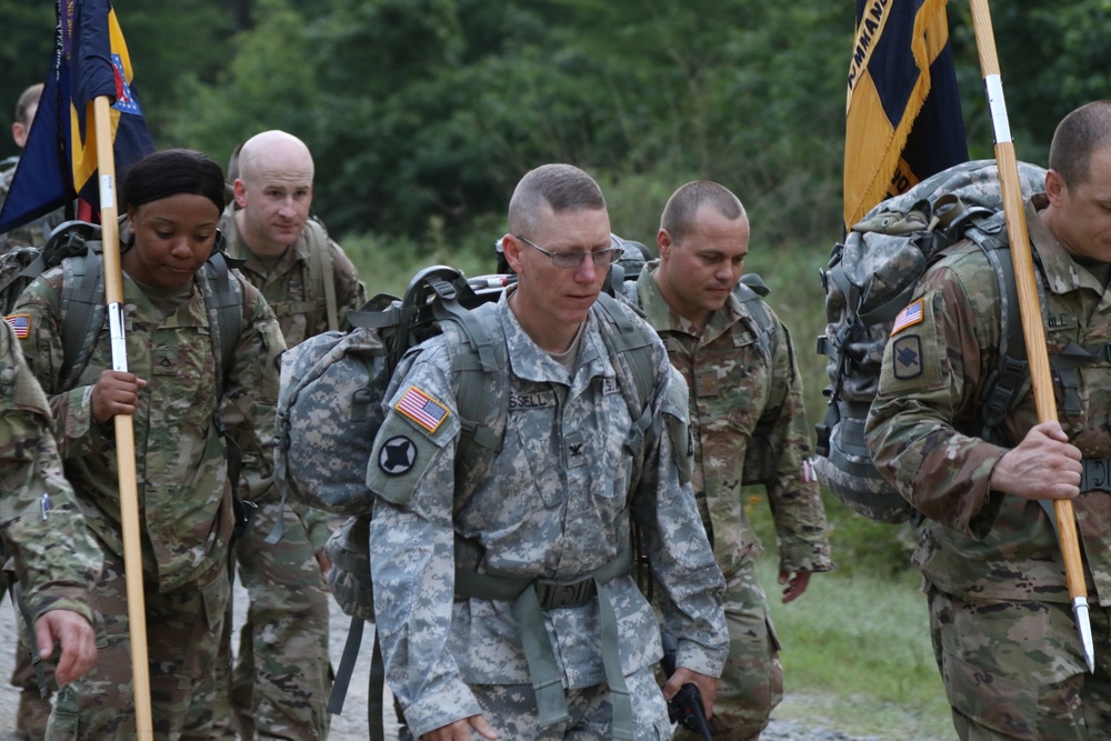 87th Troop Command Conquers 8-Mile March During Annual Training