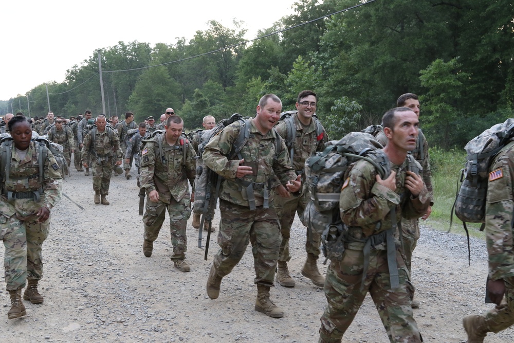 87th Troop Command Conquers 8-Mile March During Annual Training