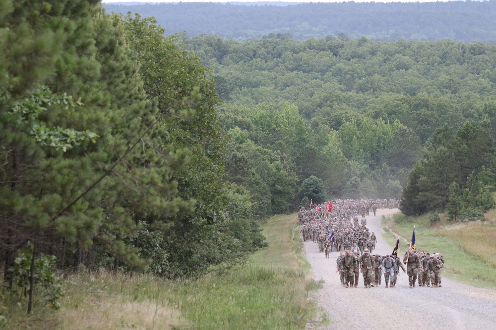 87th Troop Command Conquers 8-Mile March During Annual Training