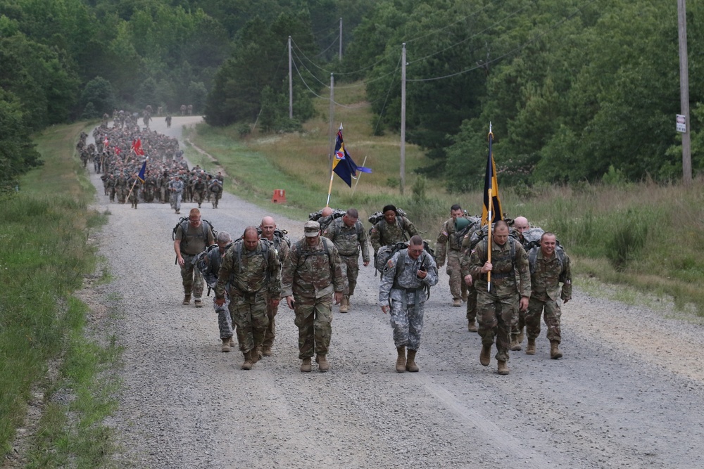 87th Troop Command Conquers 8-Mile March During Annual Training