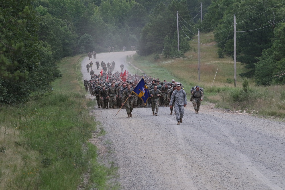 87th Troop Command Conquers 8-Mile March During Annual Training