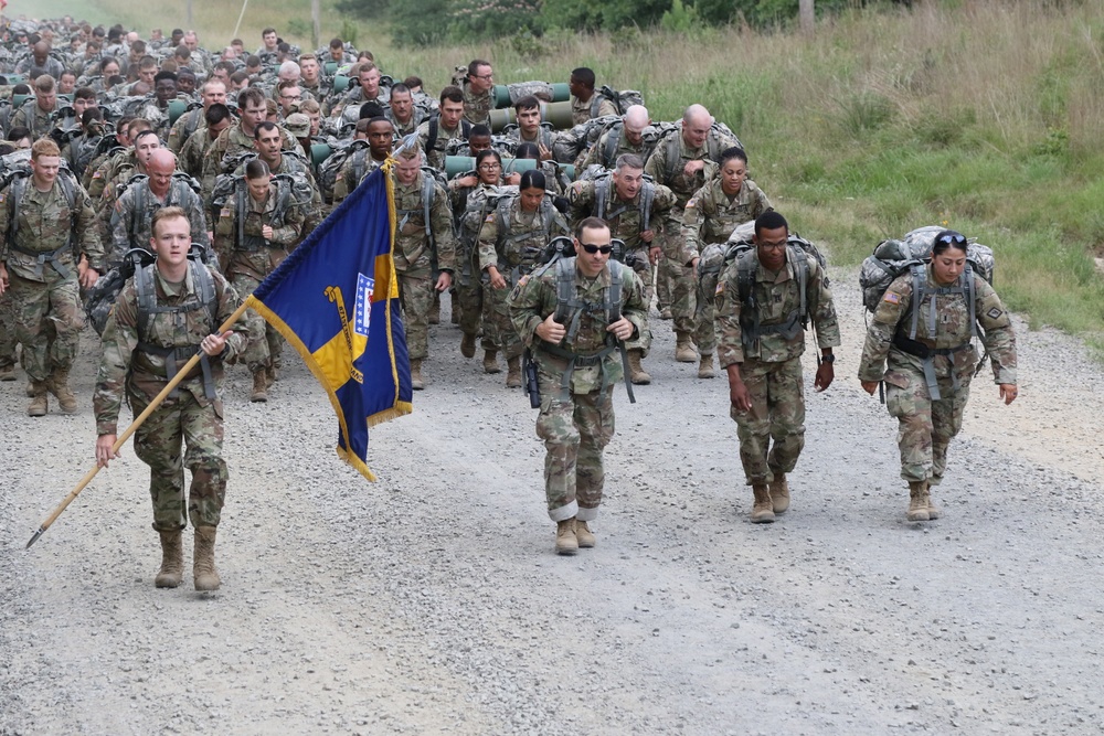 87th Troop Command Conquers 8-Mile March During Annual Training