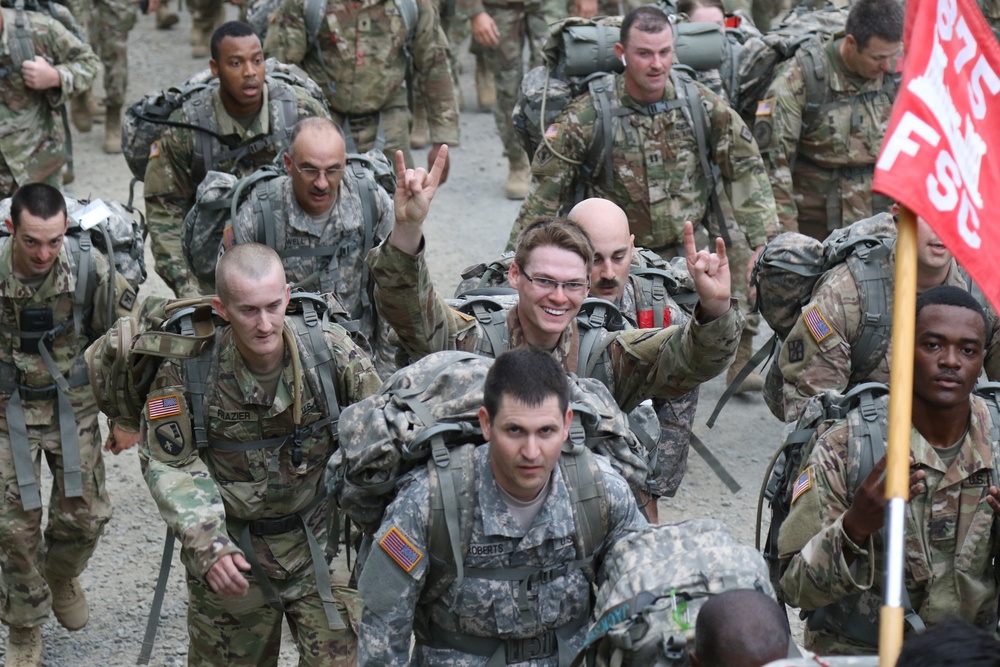 87th Troop Command Conquers 8-Mile March During Annual Training