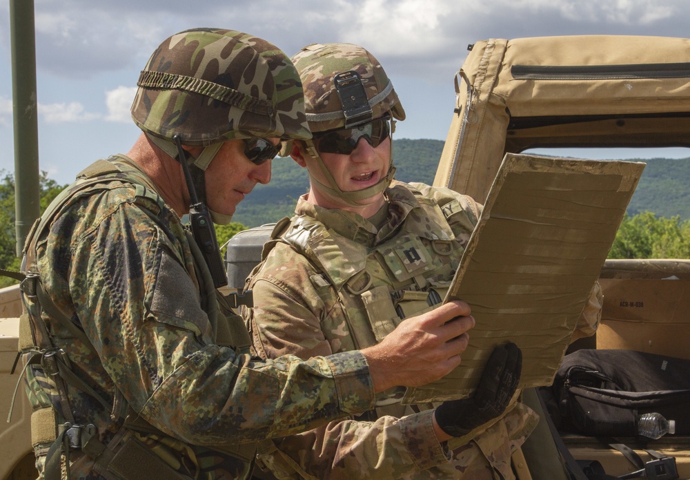 Soldiers conduct mounted manuevering tactics