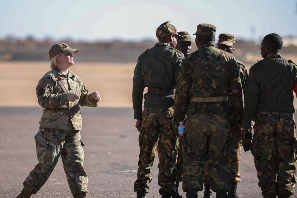 U.S. and Botswana Forces Train Together During Upward Minuteman 2019