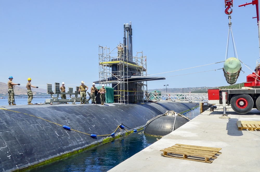 USS Olympia (SSN-717) arrived for a scheduled port visit in Souda Bay, Greece