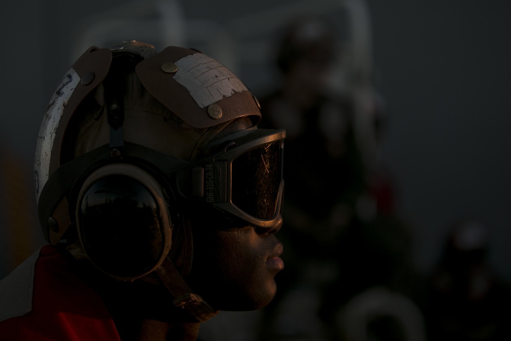 31st MEU conducts aerial landing support training aboard USS Wasp during Talisman Sabre 2019