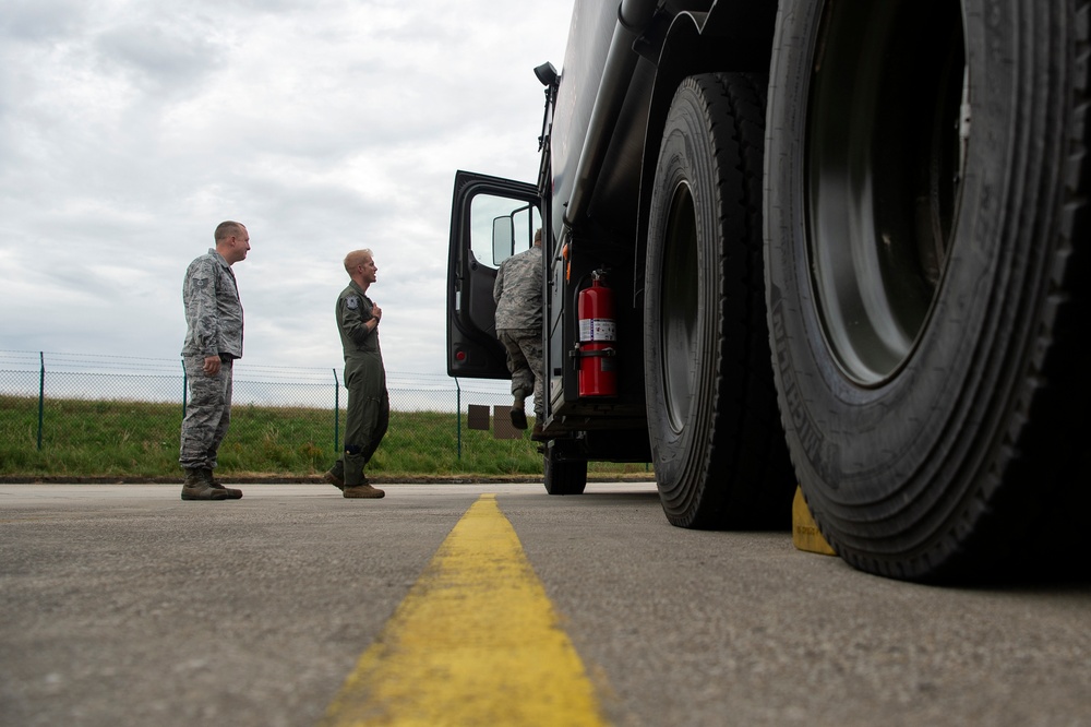 Keep on truckin': F-35 pilot requalifies to refuel aircraft