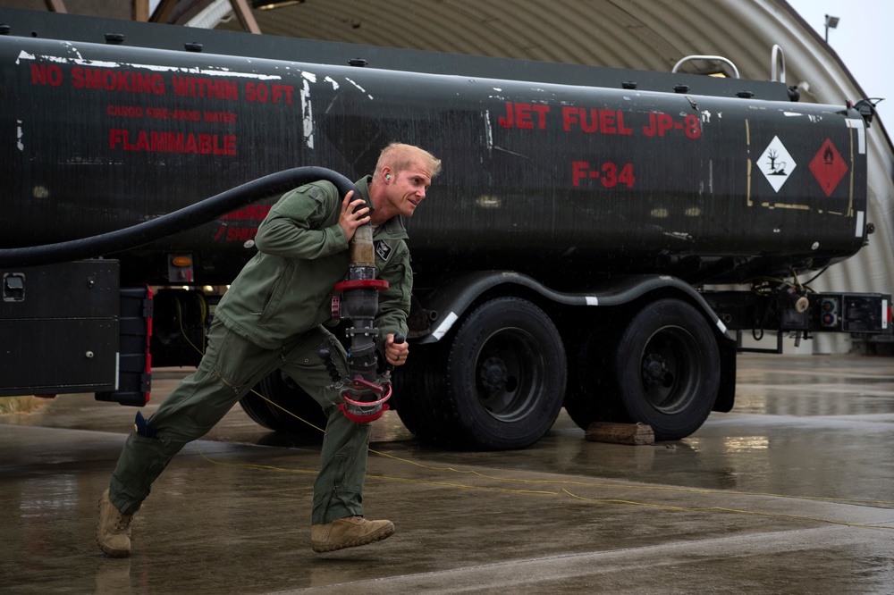 Keep on truckin': F-35 pilot requalifies to refuel aircraft