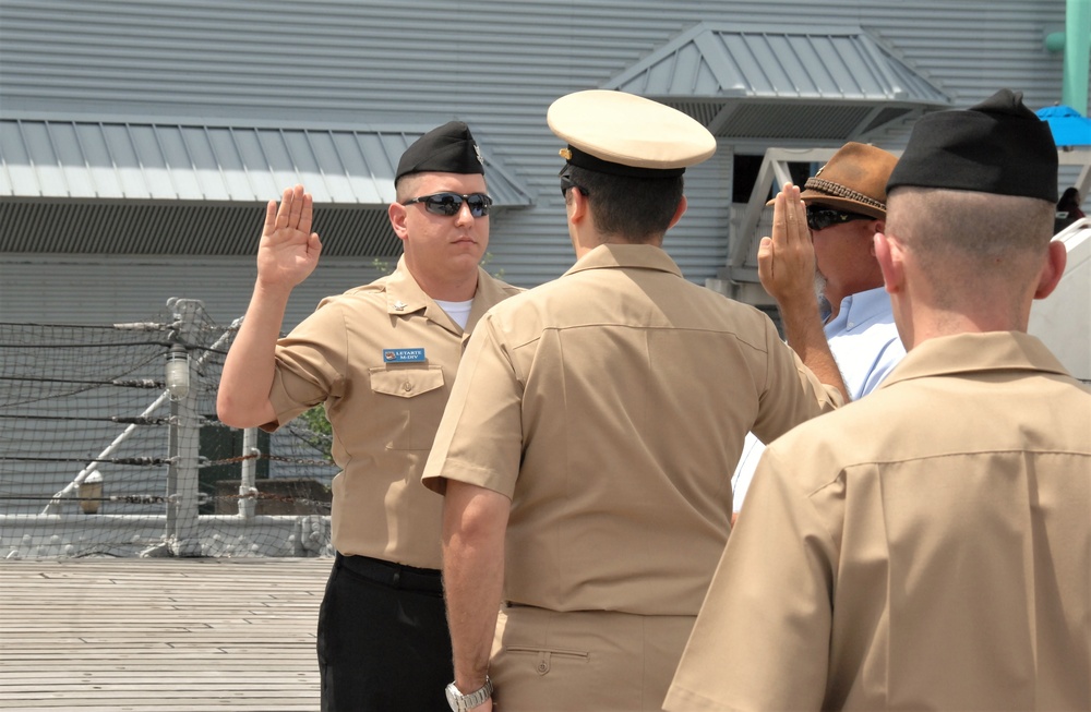 Re-enlistment ceremony