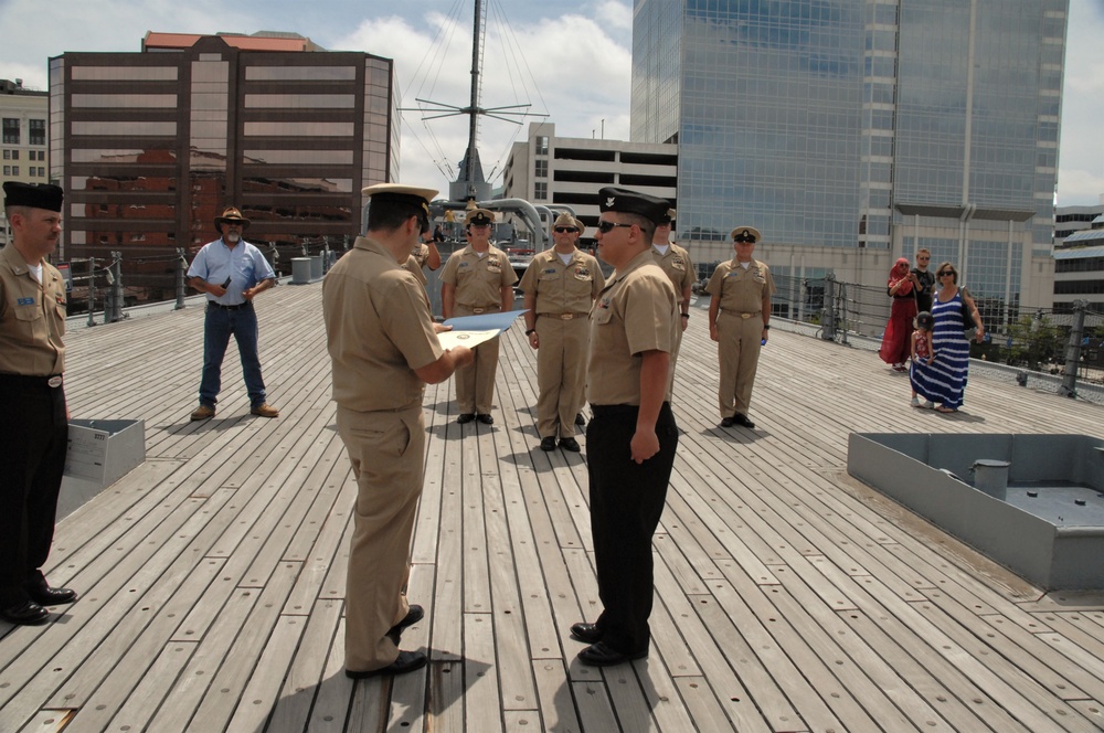 Re-enlistment ceremony