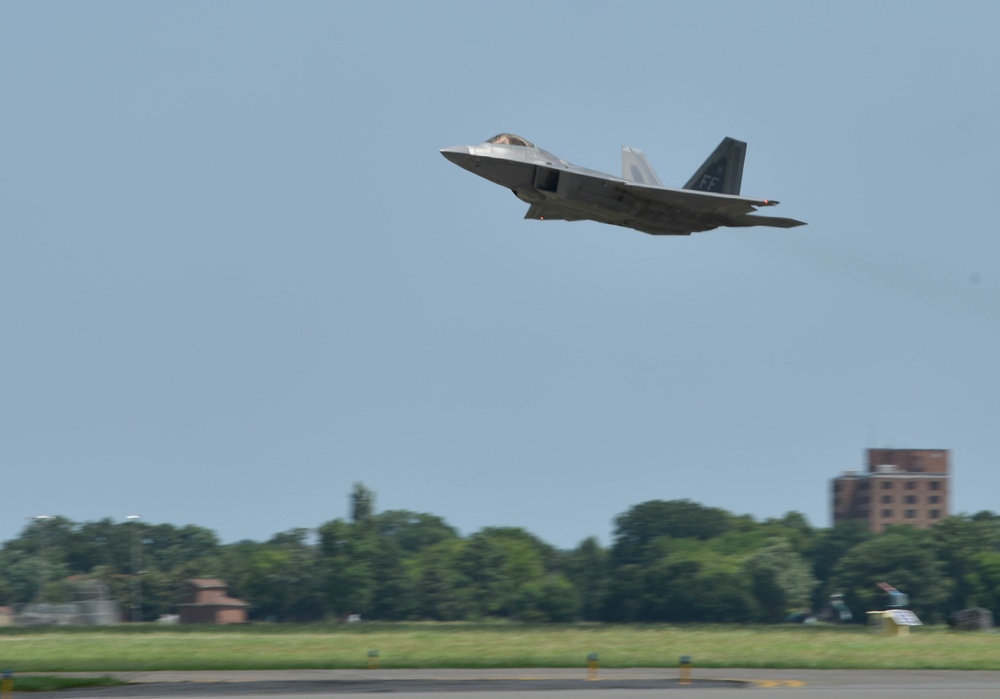 F-22 Raptor takes off for Exercise Red Flag