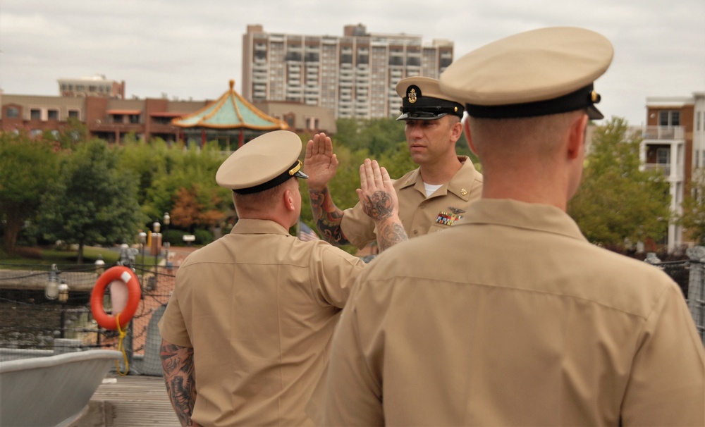 Re-enlistment ceremony